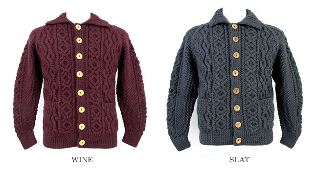 INVERALLAN インバーアラン 3A ハンドニット カーディガン〔SK INVERALLAN インバーアラン 3A ハンドニット カーディガン〔SK