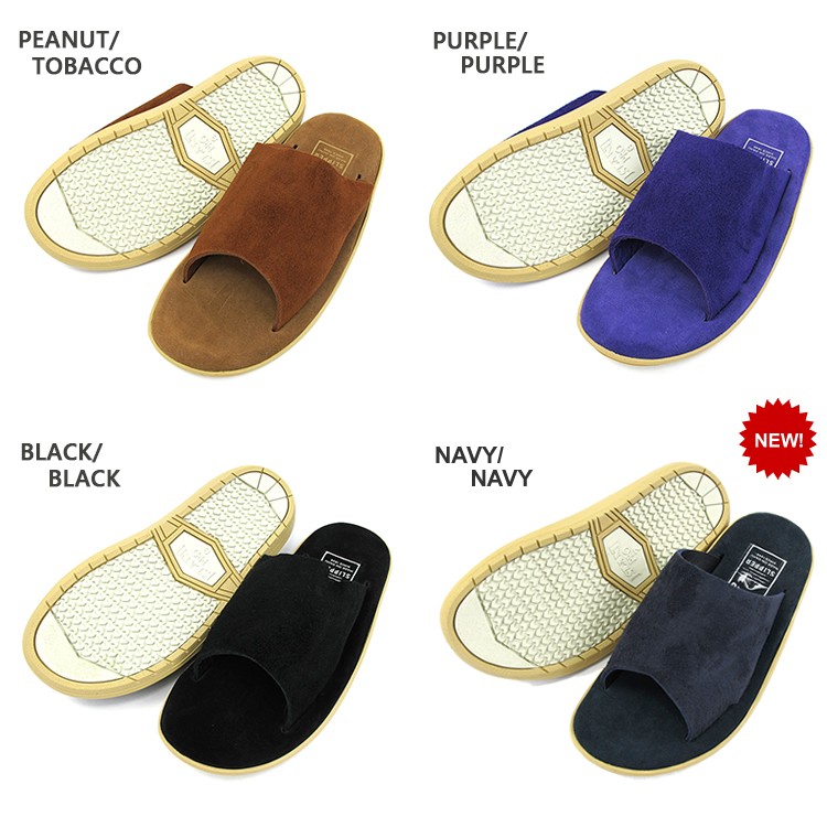 【美品】 SLIPPER スエードサンダル 26cm ネイビー ISLAND SLIPPER アイランドスリッパ リゾートサンダル ハワイ