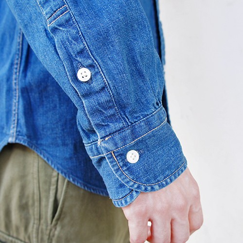 orSlow オアスロウ 01-8012 BUTTON DOWN SHIRT Denim Used ボタン