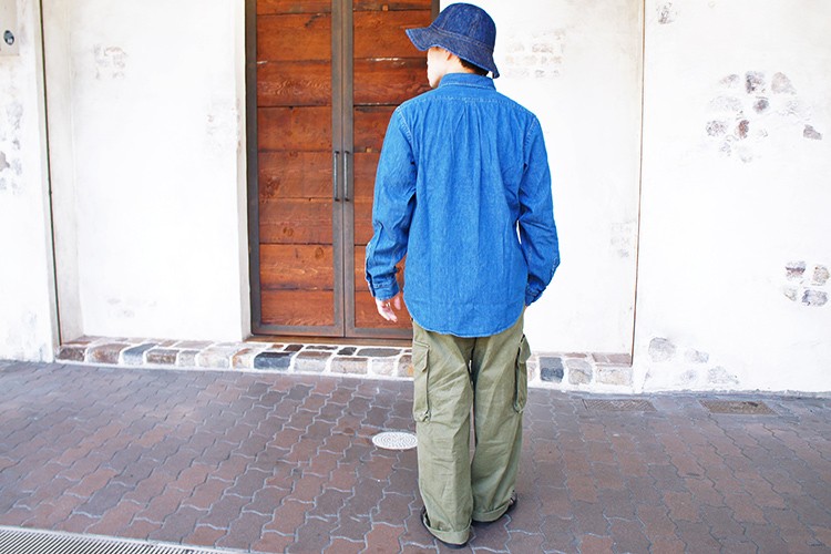orSlow オアスロウ 01-8012 BUTTON DOWN SHIRT Denim Used