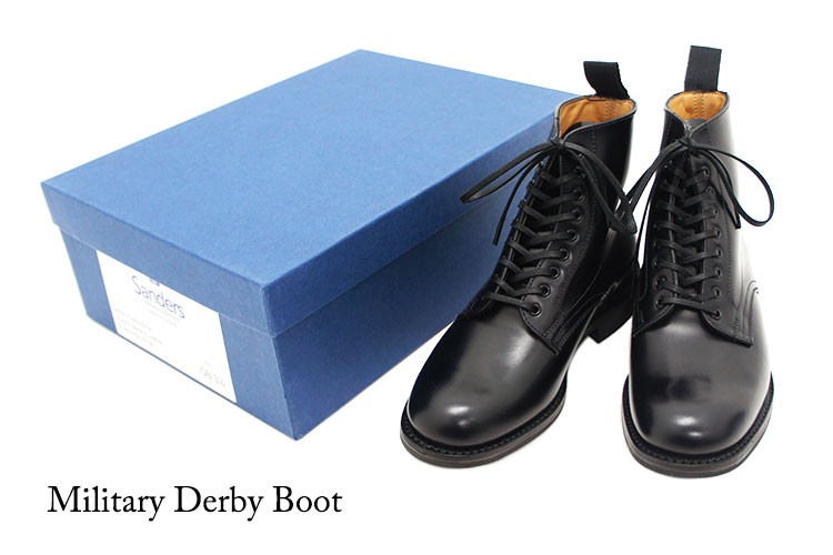 Sanders ブラック ミリタリーブーツ　レディース SANDERS サンダース レディース Military Derby Boot ミリタリー