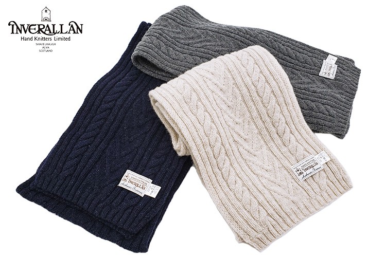 INVERALLAN」 12A HANDKNIT SOLID MUFFLER インバーアラン