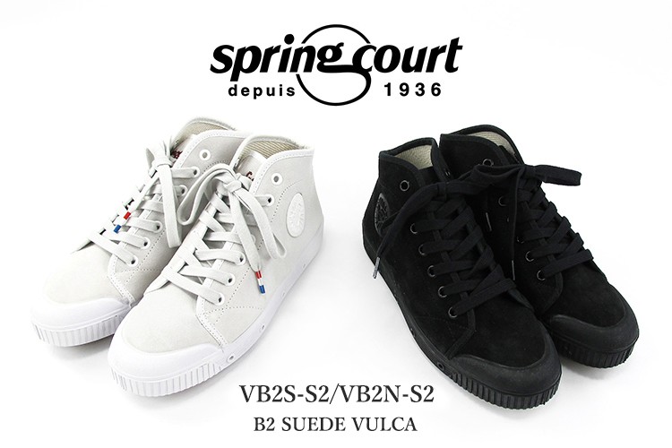 Spring Court（スプリングコート） スエードスニーカー ミッドカット