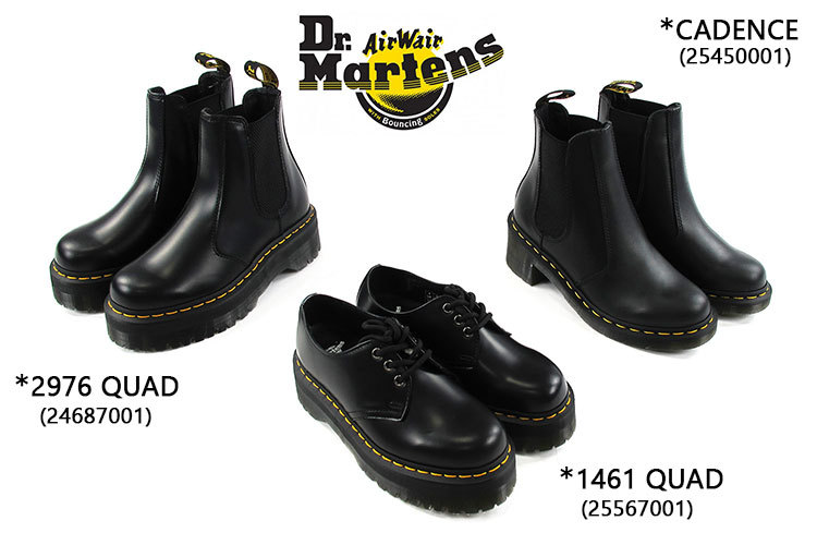 Dr.Martens 1461 QUAD 25567001 3ホール 24cm Dr.Martens ドクターマーチン 3ホールシューズ 1461 QUAD