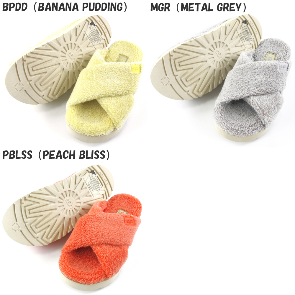 なんでも鑑定団よりも驚き！ UGG アグ クロス テリー シュガー ファズ レディース サンダル 靴