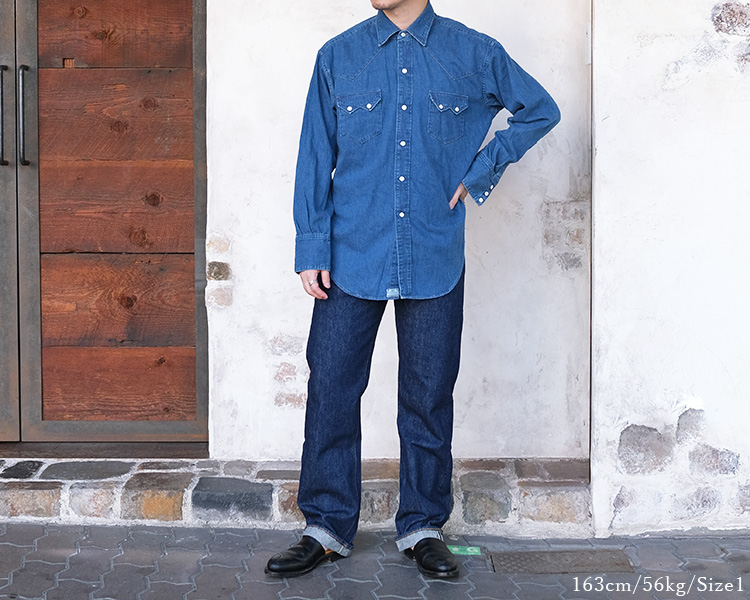 orSlow オアスロウ 03-v8024-95 DENIM WESTERN SHIRT デニム