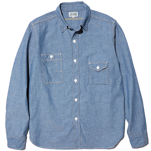 JELADO シャンブレーワークシャ【JP94104】 JELADO ジェラード Smoker Shirt スモーカーシャツ Indigo