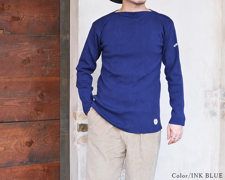 KANELL カネル MIDSHIP ミッドシップ バスクシャツ ソリッドカラー