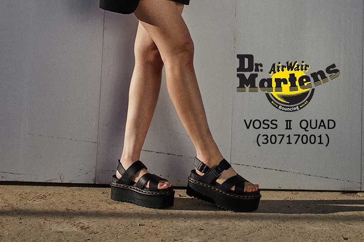 【Dr. Martens】VOSS ブラック レザーサンダル イエローステッチ 楽天市場】【今だけクーポン配布中】ドクターマーチン ヴォス