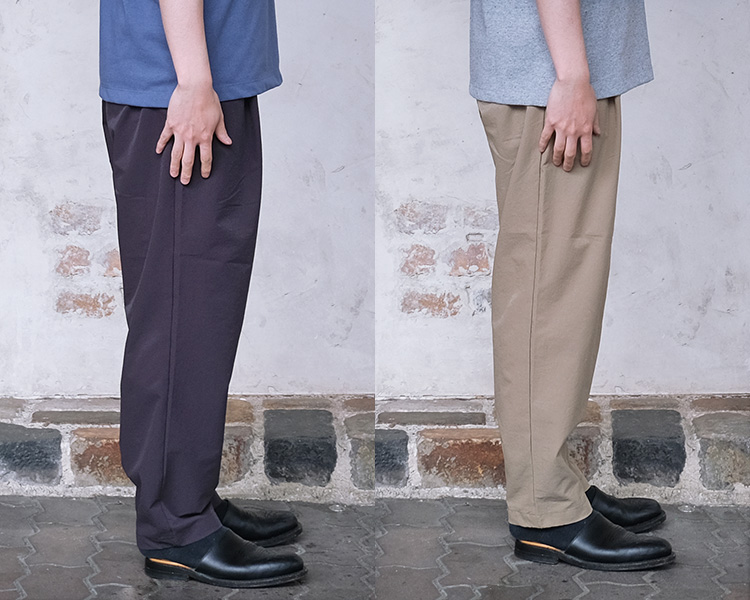 NANGA ナンガ AIR CLOTH COMFY TUCK TAPERED PANTS エアクロス
