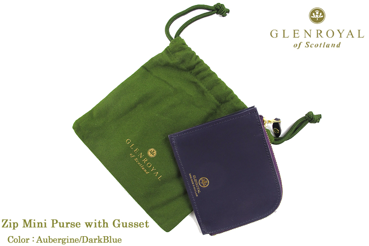 グレンロイヤル　ジップミニパース GLENROYAL（グレンロイヤル） ジップミニパース マチ付き 2トーン 03