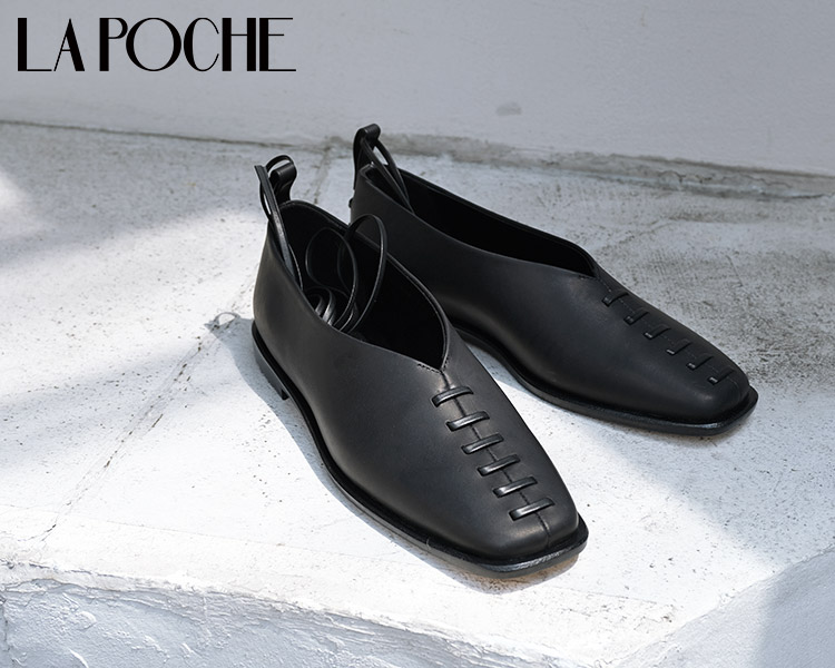 LA POCHE ラポシュ LINDA リンダ チャイナシューズ グイディレザー