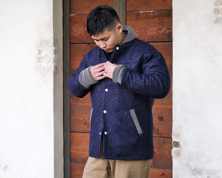 【美品】JELADE/ジェラード　マッキーノブラケットコート　ネイティブ柄　40 JELADO（ジェラード） 】 ネイティブブランケットコサックジャケット