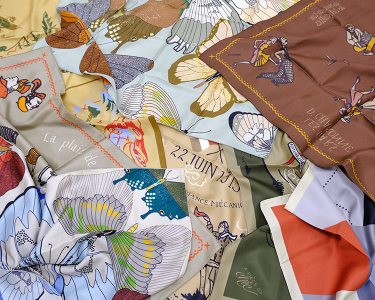 A PIECE OF CHIC アピースオブシック Silk Scarf シルクスカーフ