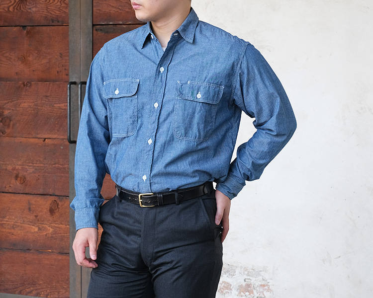orSlow オアスロウ 01-8064-84 Chambray Work Shirt