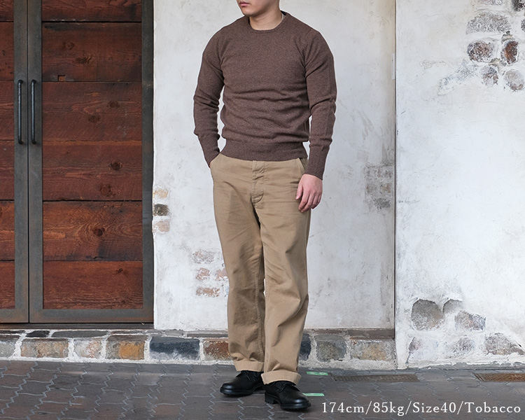 WILLIAM LOCKIE（ウィリアムロッキー） Crew Neck Sweater クルー