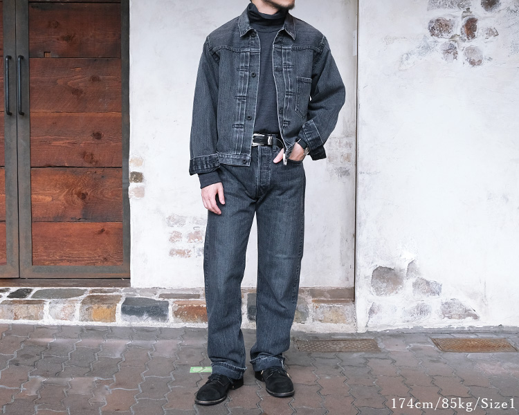 orslow 3rdモデル トラッカージャケット　gジャン ブラックM orSlow オアスロウ 別注60s 3rdデニムジャケットの通販 by