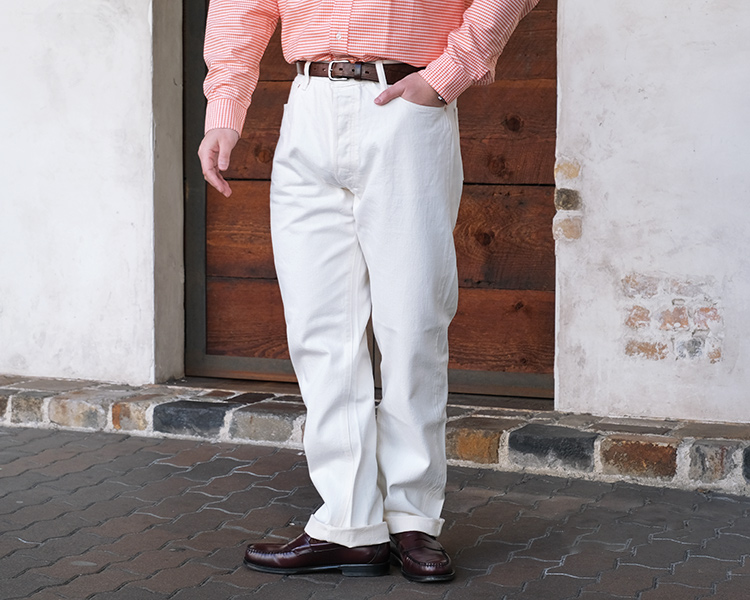 Workers ワーカーズ トラウザー シャンブレー コットン　S WORKERS ワーカーズ Officer Trousers, Regular Fit Cotton