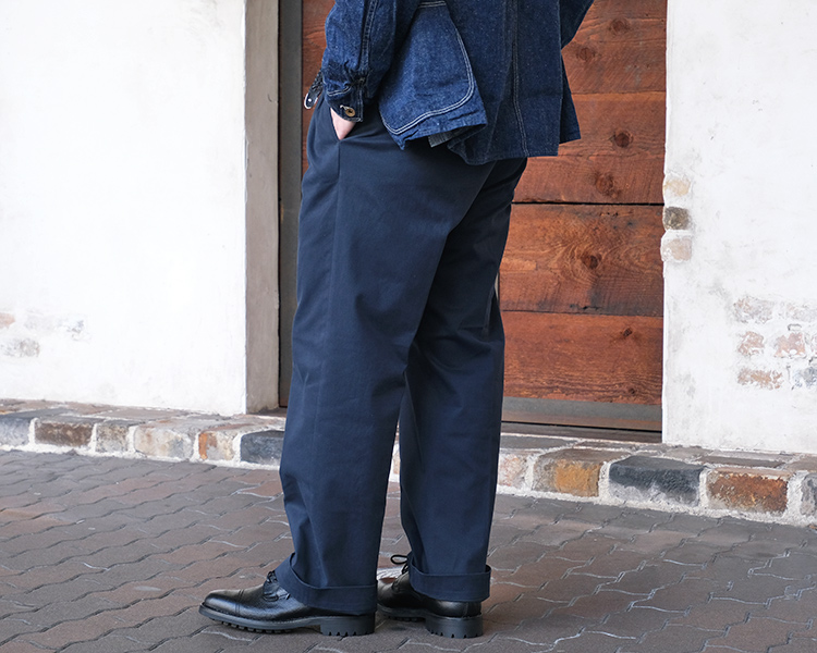 D.C.WHITE ディーシーホワイト THE NAVY 2P Trousers ザネイビー