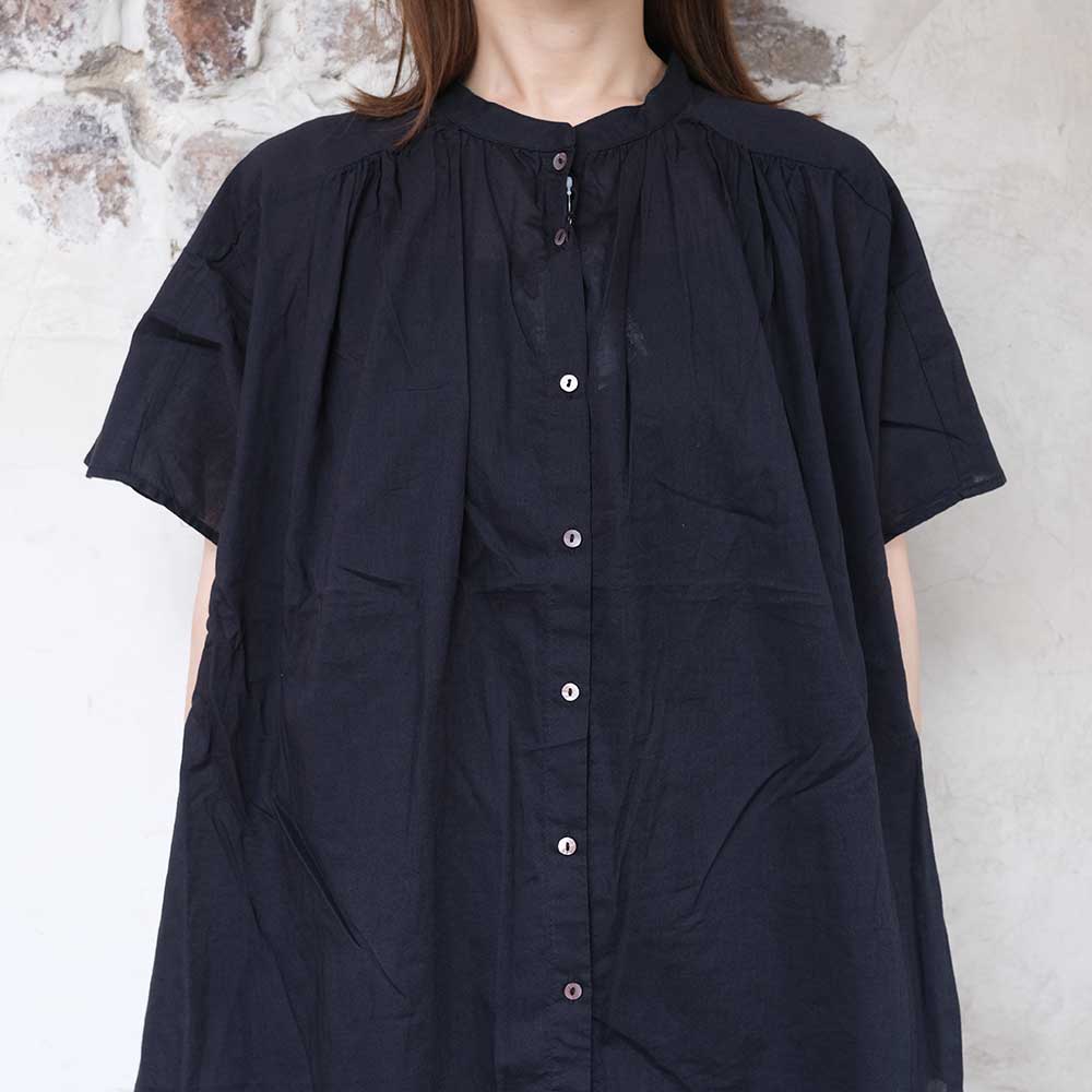 レディース　Brocante　ブロカント　DOMINGO ドミンゴ　インドボイル フロンセシャツ　半袖シャツ　ブラウス　36-0323X Brocante / ブロカント] インドボイル フロンセシャツ | Domingo