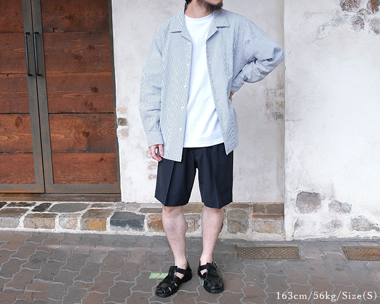 D.C.WHITE ディーシーホワイト Professor Shirt Seersucker
