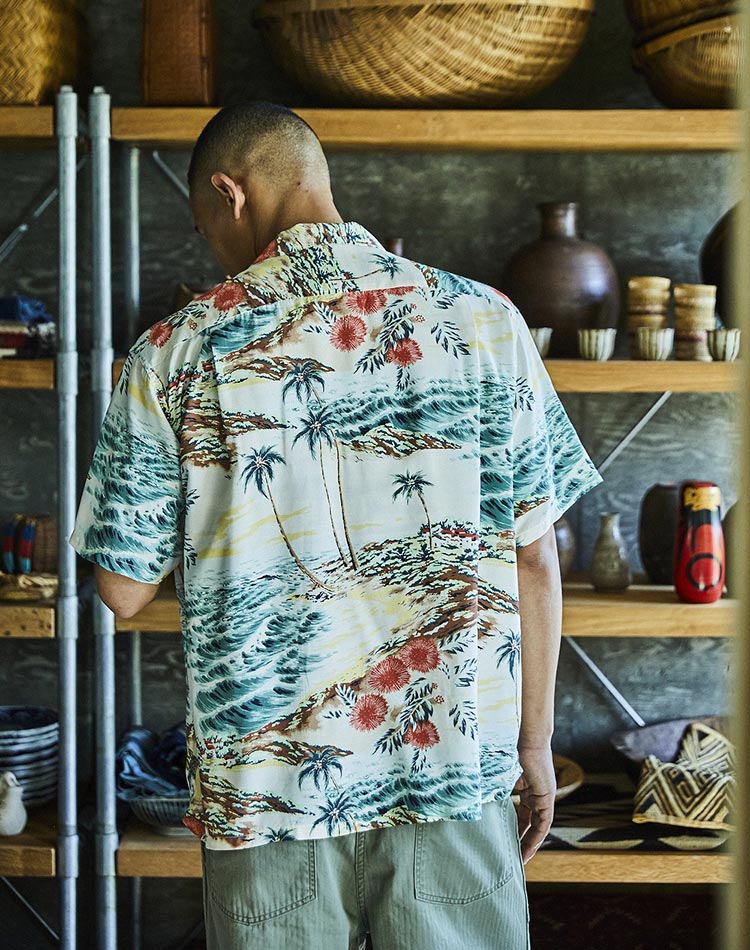orSlow（オアスロウ） 01-8158-66 HAWAIIAN SHIRT ハワイアンシャツ