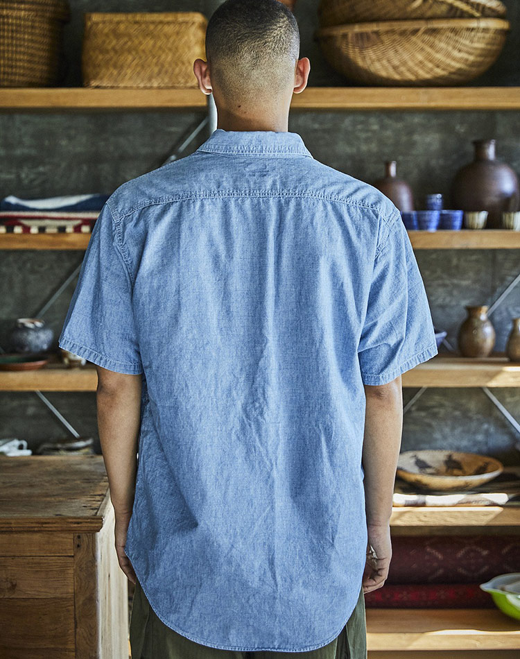 orSlow オアスロウ 01-8172-99 Short Sleeve Chambray Work