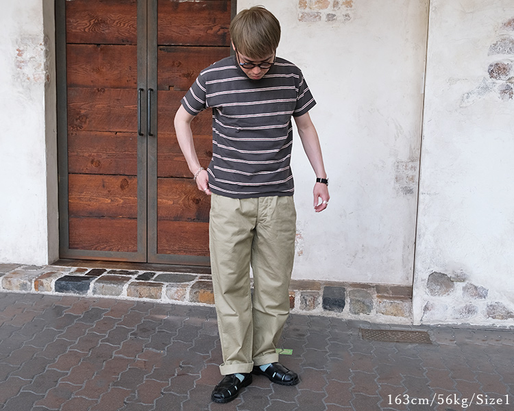 ARAN アラン F.2P PT フランス軍 2プリーツパンツ Beige