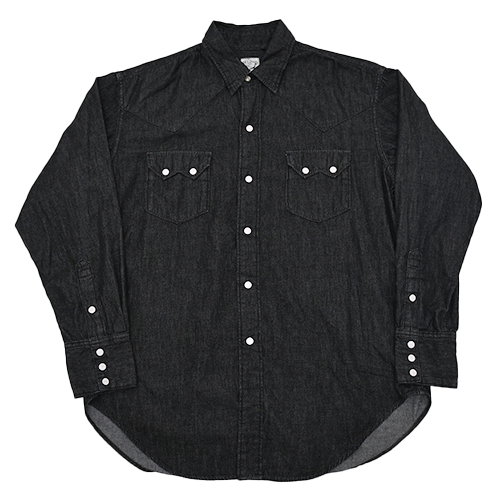 orSlow（オアスロウ） 01-8124-D61 Black Denim Western Shirt