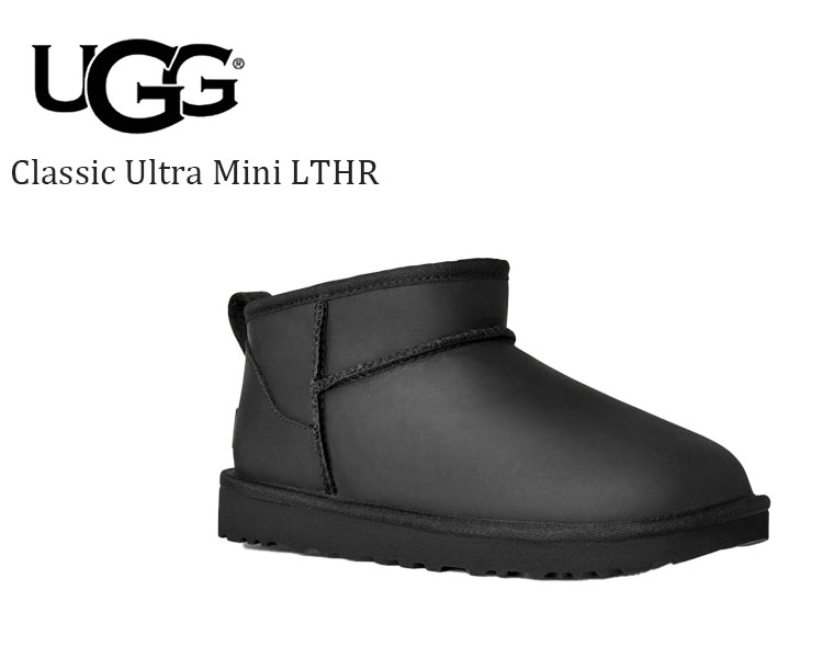 レア【美品】UGG★厚底ショートブーツ★Ultra Mini★黒レザー★24cm 0000139675003.jpg
