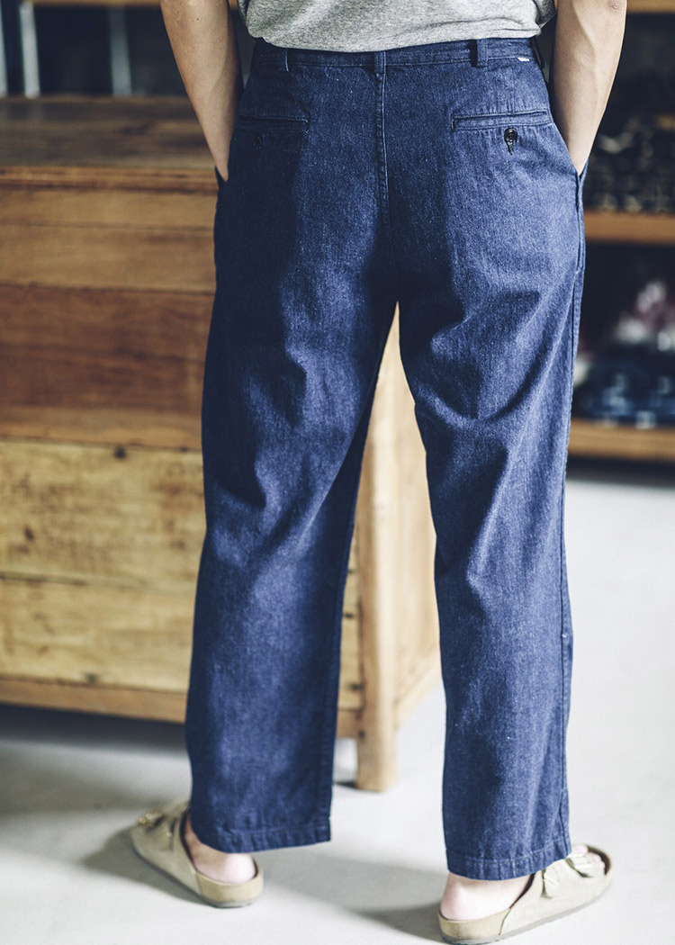 orSlow（オアスロウ） 03-5021-A81 Two Tuck Denim Wide Trousers 2