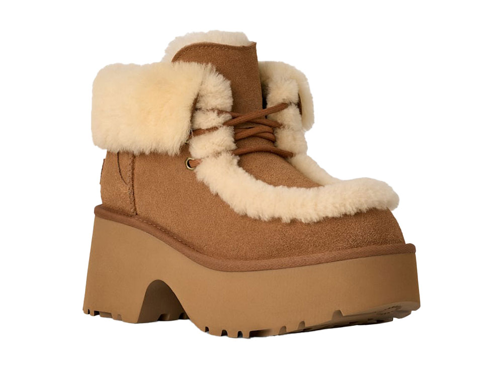 アグ　厚底ブーツ　UGG Esmee Leather Lace Up Ugg Esmee Leather Lace Up