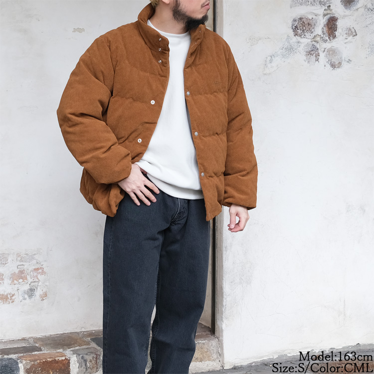  JEANS 【Sサイズ】 コーデュロイ ダウンジャケット ブラウン JEANS 【Sサイズ】 コーデュロイ ダウンジャケット ブラウン JEANS 【S