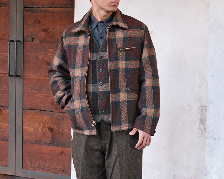 G&F Co. ジーアンドエフ PLAID JACKET プレイドジャケット ウール 日本