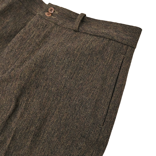 G&F Co. ジーアンドエフ OFFICER TROUSERS オフィサートラウザー Brown
