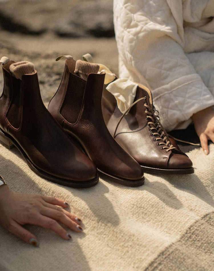 LA POCHE ラポシュ ANNE アン BROWN COW ブラウン カーフレザー 牛革