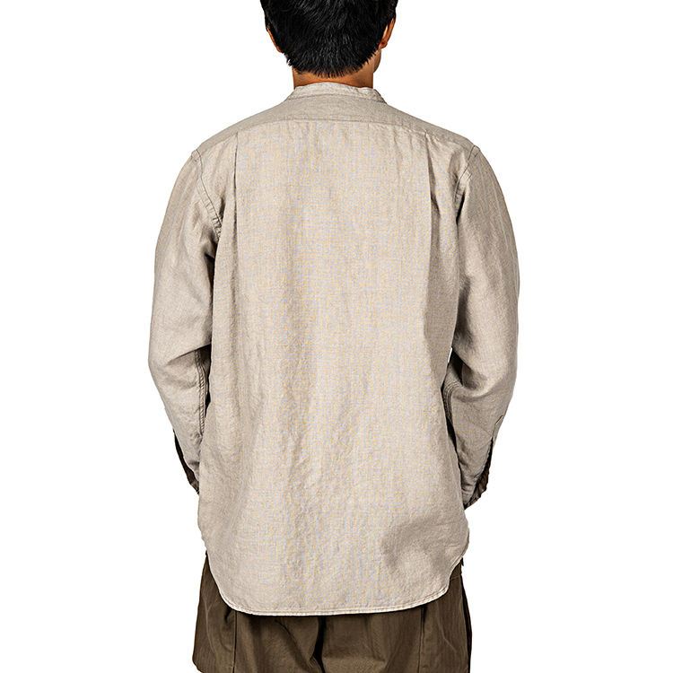 WORKERS ワーカーズ Band Collar Shirt バンドカラーシャツ リネン
