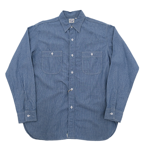 orSlow（オアスロウ） 01-8270-181 Relax Fit Stripe Chambray Work