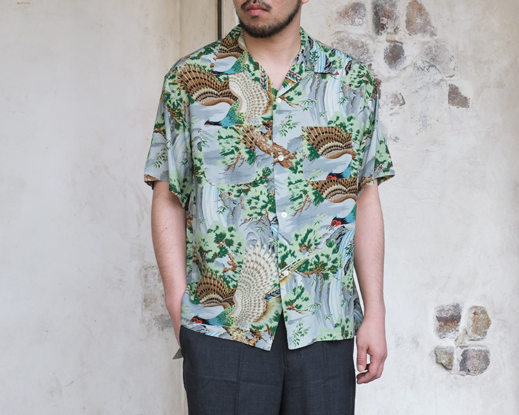 orSlow（オアスロウ） 01-8158-16 Peacock Garden Hawaiian Shirt