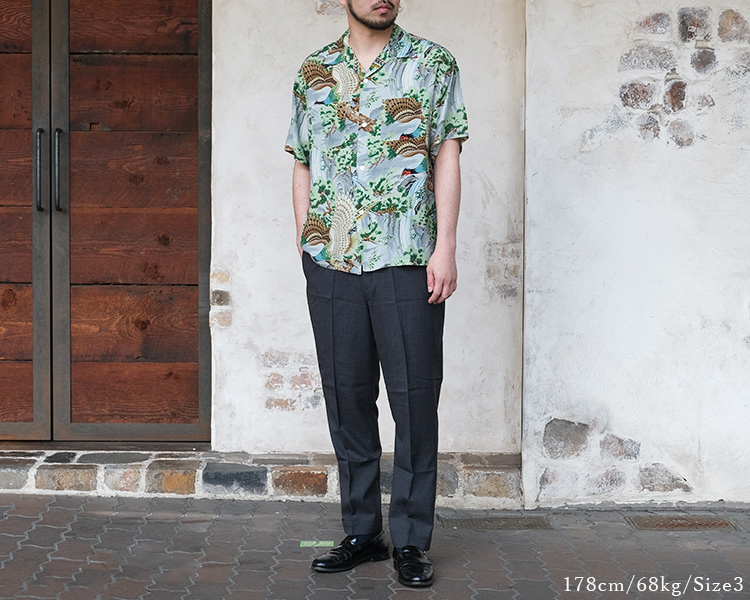 orSlow（オアスロウ） 01-8158-16 Peacock Garden Hawaiian Shirt