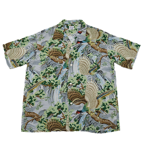 orSlow（オアスロウ） 01-8158-16 Peacock Garden Hawaiian Shirt