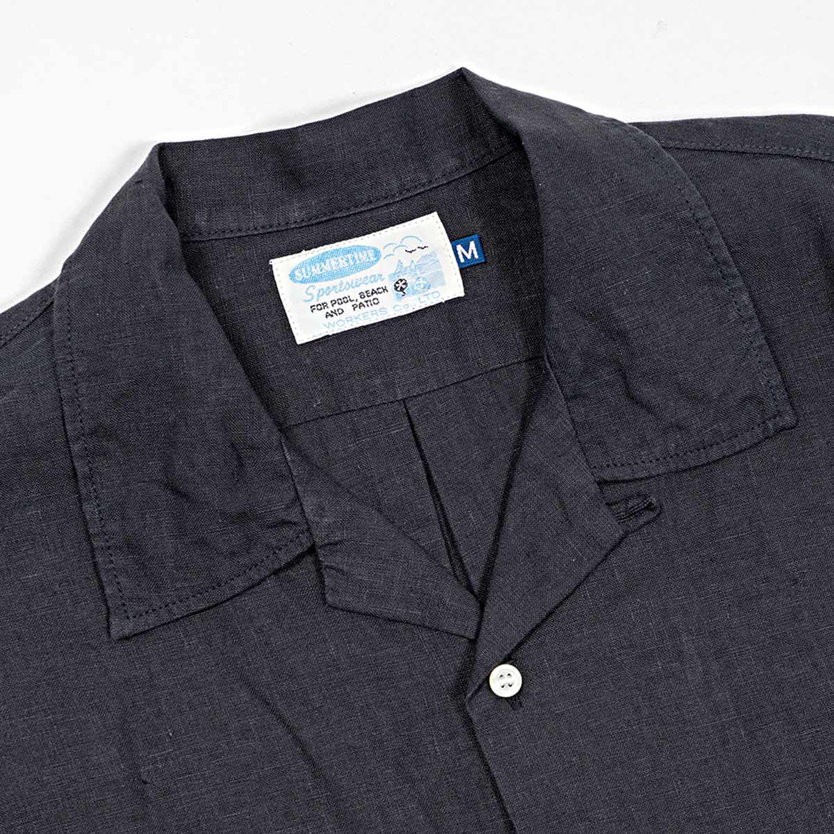 WORKERS ワーカーズ Open Collar Shirt オープンカラーシャツ リネン