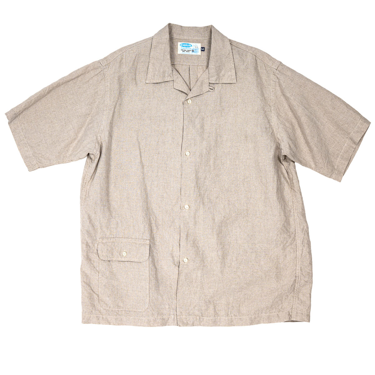 WORKERS ワーカーズ Open Collar Shirt オープンカラーシャツ リネン