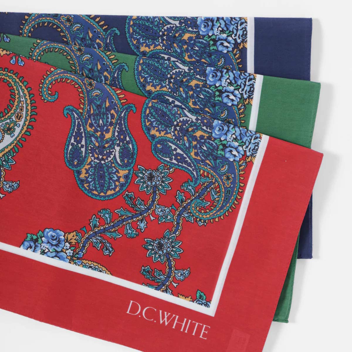 D.C.WHITE ディーシーホワイト Vintage Bandana ヴィンテージバンダナ