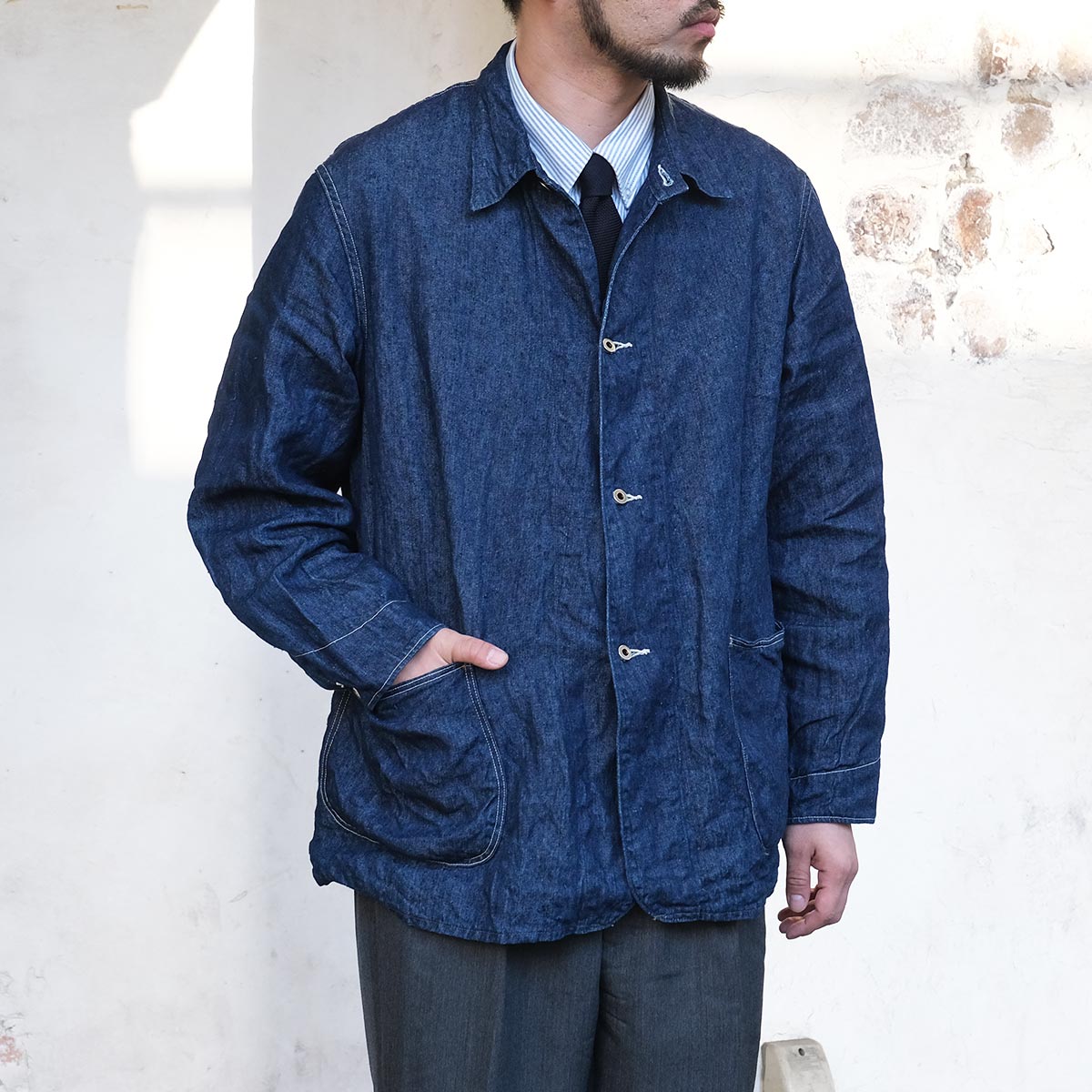 orSlow（オアスロウ） 01-6250-L81 WWII 40s Linen Denim Coverall 40