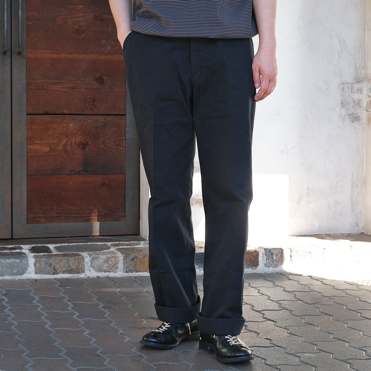 G&F Co. ジーアンドエフ HERRINGBONE TROUSER ヘリンボーントラウザー