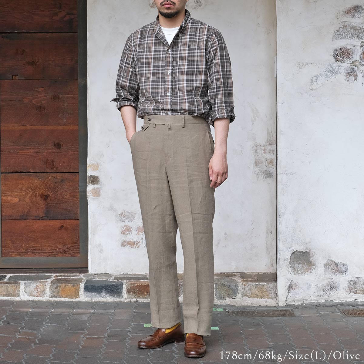 BARNSTORMER（バーンストーマー） 1257P Linen Flat Front リネン