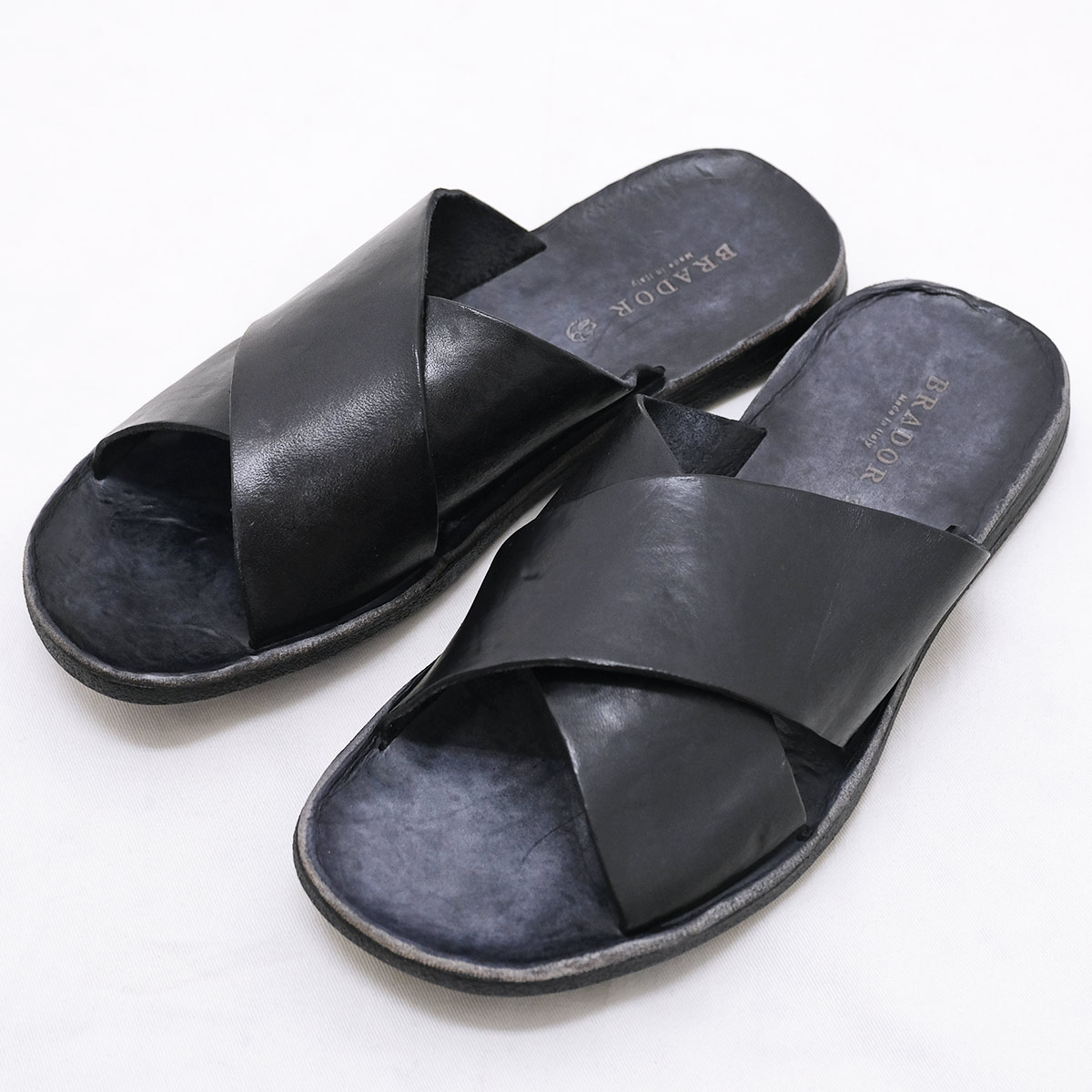 BRADOR（ブラドール） LEATHER SANDALS レザーサンダル クロスサンダル