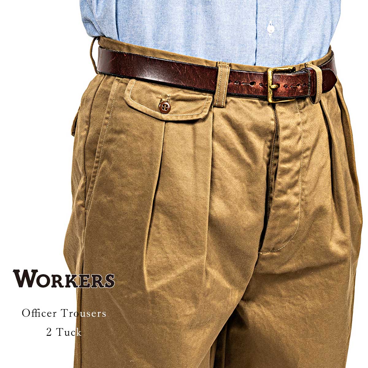 26年秋冬入荷分】Workers ワーカーズ Officer Trousers 2Tuck