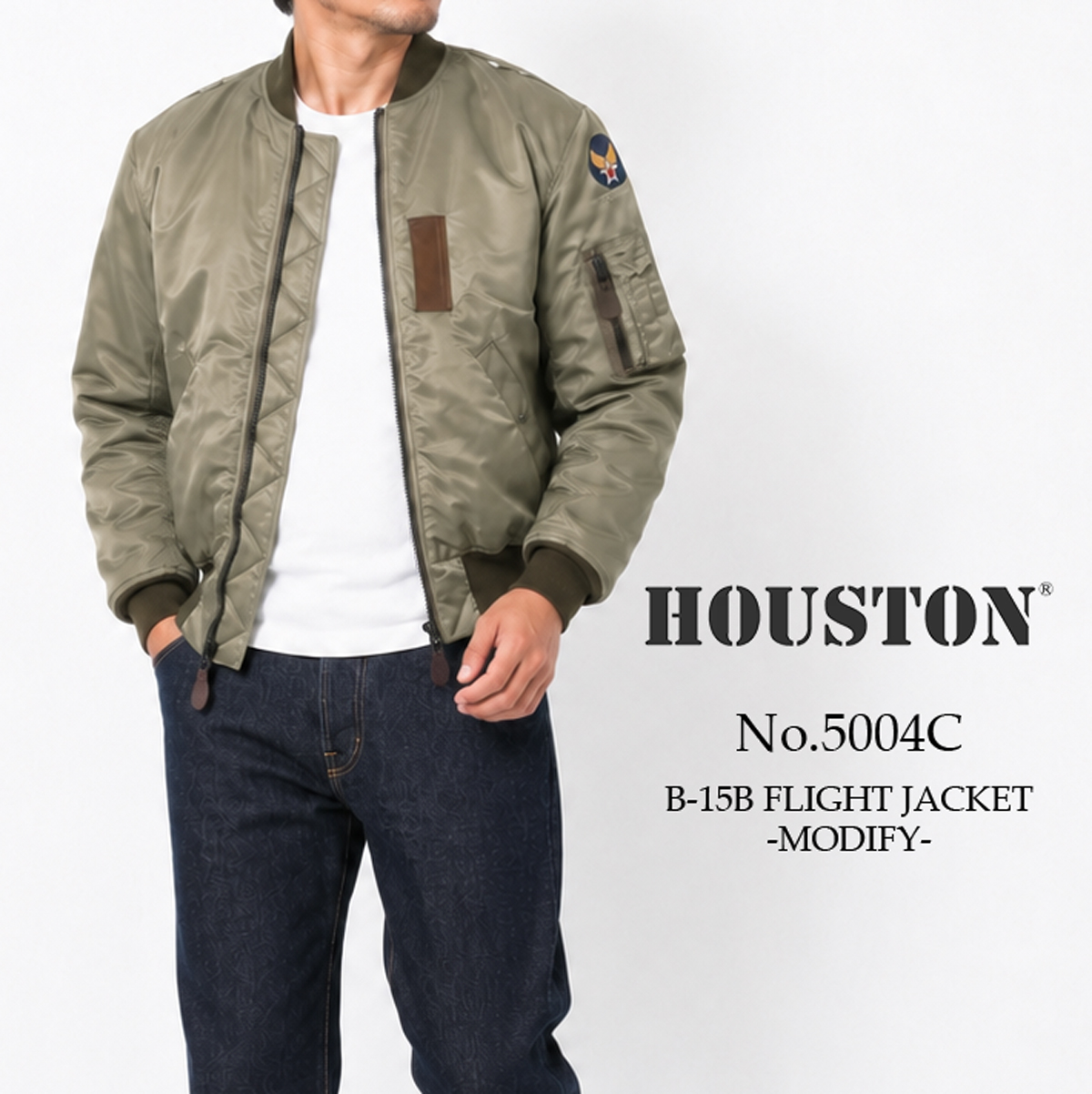HOUSTON（ヒューストン） 交換往復送料無料 フライトジャケット B-15B